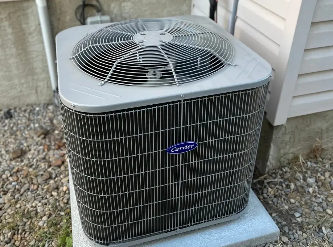 Carrier air conditioner installed in Chestermere by Comfort Union – reliable cooling solution